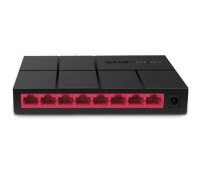 Комутатор Mercusys MS108G, 8x10/ 100/ 1000 Mb/ s, пластиковий корпус, некерований