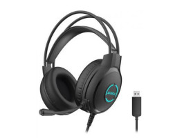 Наушники A4Tech Fstyler FH300U Black, микрофон, USB, накладые, кабель 2.0 м