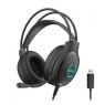 Наушники A4Tech Fstyler FH300U Black, микрофон, USB, накладые, кабель 2.0 м