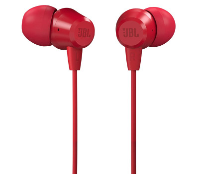 Навушники JBL C50HI, Red, 3.5 мм, мікрофон (JBLC50HIRED)