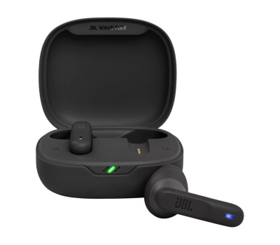Навушники JBL Wave Flex, Black, Bluetooth, мікрофон, чохол з функцією зарядки (JBLWFLEXBLK) Навушники JBL Wave Flex, Black, Bluetooth, мікрофон, чохол з функцією зарядки (JBLWFLEXBLK)