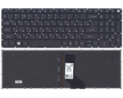Клавіатура для ноутбука Acer Aspire E5-522, E5-522G, V3-574G, E5-573, E5-573G, E5-573T, E5-573T, E5-
