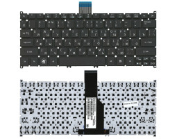 Клавіатура для ноутбука Acer Aspire S3, Aspire One 725 756 AO725 Black, (No Frame) RU Клавіатура для ноутбука Acer Aspire S3, Aspire One 725 756 AO725 Black, (No Frame) RU