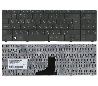 Клавіатура для ноутбука Acer Packard Bell (SL51) Black, RU (вертикальний ентер)