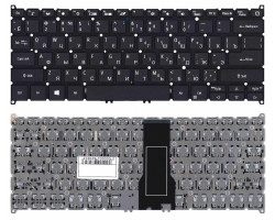 Клавіатура для ноутбука Acer Spin 5 SP513-51, Black, (No Frame), RU