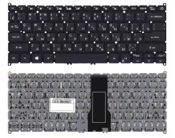 Клавіатура для ноутбука Acer Spin 5 SP513-51, Black, (No Frame), RU Клавіатура для ноутбука Acer Spin 5 SP513-51, Black, (No Frame), RU