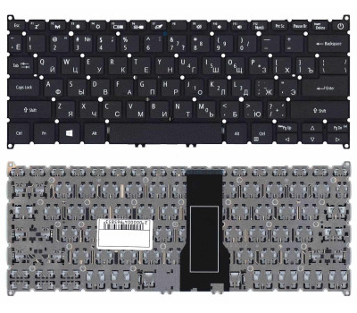 Клавіатура для ноутбука Acer Spin 5 SP513-51, Black, (No Frame), RU Клавіатура для ноутбука Acer Spin 5 SP513-51, Black, (No Frame), RU