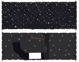 Клавіатура для ноутбука Acer Swift 3 SF314 з підсвічуванням (Light), Black, RU Клавіатура для ноутбука Acer Swift 3 SF314 з підсвічуванням (Light), Black, RU