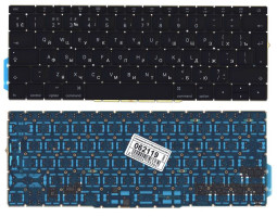 Клавіатура для ноутбука Apple MacBook (A1708), Black, (No Frame), RU (великий ентер)