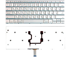 Клавіатура для ноутбука Apple MacBook 15.4&Prime; (A1260) Silver, (No Frame), RU (горизонтальний ентер)