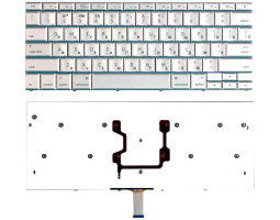 Клавіатура для ноутбука Apple MacBook 15.4″ (A1260) Silver, (No Frame), RU (горизонтальний ентер) Клавіатура для ноутбука Apple MacBook 15.4″ (A1260) Silver, (No Frame), RU (горизонтальний ентер)