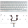 Клавіатура для ноутбука Apple MacBook 15.4&Prime; (A1260) Silver, (No Frame), RU (горизонтальний ентер)