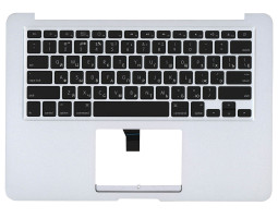 Клавіатура для ноутбука Apple MacBook Air (A1369) 2010+ Black, (Silver TopCase), RU (горизонтальний Клавіатура для ноутбука Apple MacBook Air (A1369) 2010+ Black, (Silver TopCase), RU (горизонтальний