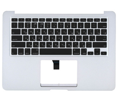 Клавіатура для ноутбука Apple MacBook Air (A1369) 2010+ Black, (Silver TopCase), RU (горизонтальний Клавіатура для ноутбука Apple MacBook Air (A1369) 2010+ Black, (Silver TopCase), RU (горизонтальний