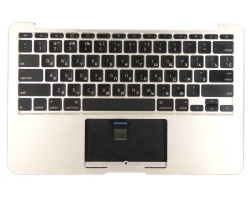 Клавіатура для ноутбука Apple MacBook Air (A1370) 2010+ Black, (Silver TopCase), RU (горизонтальний 
