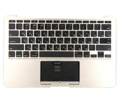Клавіатура для ноутбука Apple MacBook Air (A1370) 2010+ Black, (Silver TopCase), RU (горизонтальний Клавіатура для ноутбука Apple MacBook Air (A1370) 2010+ Black, (Silver TopCase), RU (горизонтальний