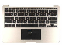 Клавіатура для ноутбука Apple MacBook Air (A1370) 2011+ Black, (Silver TopCase), RU (горизонтальний 