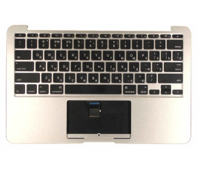 Клавіатура для ноутбука Apple MacBook Air (A1370) 2011+ Black, (Silver TopCase), RU (горизонтальний Клавіатура для ноутбука Apple MacBook Air (A1370) 2011+ Black, (Silver TopCase), RU (горизонтальний