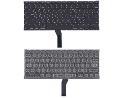 Клавіатура Apple MacBook Air 2011+ A1369 (2011), A1466 (2012, 2013, 2014, 2015) Black, (No Frame), R