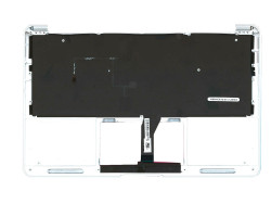 Клавіатура Apple MacBook Air 2012+ (A1465) Black, (Silver TopCase), RU (горизонтальний ентер)