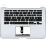 Клавіатура для ноутбука Apple MacBook Air 2012+ (A1466) Black, (Silver TopCase), RU (горизонтальний 
