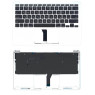 Клавіатура для ноутбука Apple MacBook Air 2013+ (A1465) Black, (Silver TopCase), RU (горизонтальний 