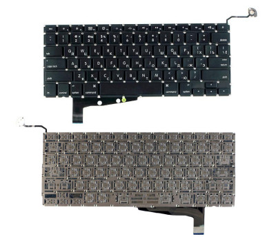 Клавіатура для ноутбука Apple MacBook Pro (A1286) (2011, 2012) з підсвічуванням (Light), Black, (No 