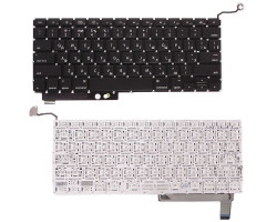Клавіатура Apple MacBook Pro (A1286) (2011, 2012) з підсвічуванням (Light), Black, (No Frame), з (SD