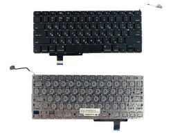 Клавіатура для ноутбука Apple MacBook Pro (A1297) з підсвічуванням (Light) Black, (No Frame), RU (го
