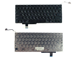 Клавіатура для ноутбука Apple MacBook Pro (A1297) з підсвічуванням (Light) Black, (No Frame), RU (го