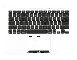 Клавіатура для ноутбука Apple MacBook Pro (A1425) Black, (Silver TopCase), RU (горизонтальний ентер)