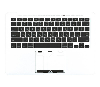 Клавіатура для ноутбука Apple MacBook Pro (A1425) Black, (Silver TopCase), RU (горизонтальний ентер) Клавіатура для ноутбука Apple MacBook Pro (A1425) Black, (Silver TopCase), RU (горизонтальний ентер)