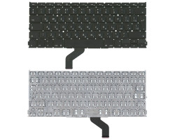 Клавіатура для ноутбука Apple MacBook Pro (A1425) з підсвічуванням (Light) Black, (No Frame), RU (ве