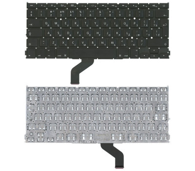 Клавіатура для ноутбука Apple MacBook Pro (A1425) з підсвічуванням (Light) Black, (No Frame), RU (ве