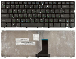 Клавіатура для ноутбука Asus (UL30, K42, K43, X42) Black, (Black Frame) UA