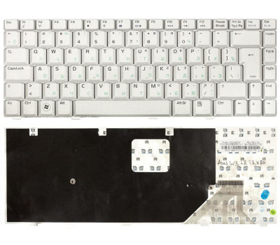 Клавіатура для ноутбука Asus (W3, W3J, A8, F8, N80) Silver, RU (вертикальний ентер)