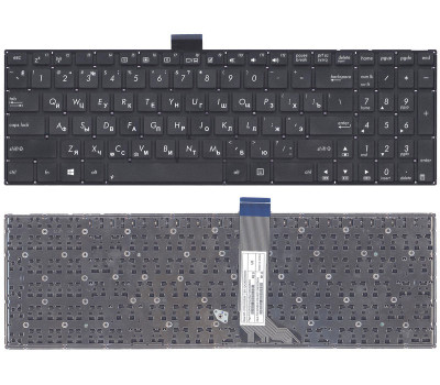 Клавіатура для ноутбука Asus (X502) Black, (No Frame), RU (горизонтальний ентер) Клавіатура для ноутбука Asus (X502) Black, (No Frame), RU (горизонтальний ентер)