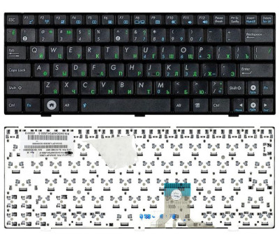 Клавіатура для ноутбука Asus EEE PC (1000H) Black, (Black Frame) RU Клавіатура для ноутбука Asus EEE PC (1000H) Black, (Black Frame) RU