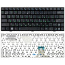 Клавіатура для ноутбука Asus EEE PC (1000H) Black, (Black Frame) RU