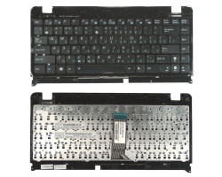 Клавіатура для ноутбука Asus EEE PC 1201, 1215, 1225, U20, VX6 Eee PC Lamborghini Black, (Black Fram