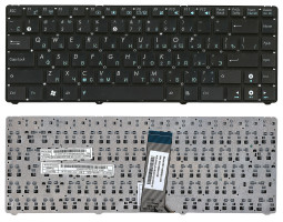 Клавіатура для ноутбука Asus EEE PC 1201, 1215, 1225, U20, VX6 Eee PC Lamborghini Black, (No Frame) 