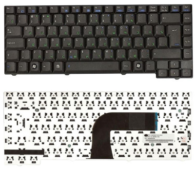 Клавіатура для ноутбука ASUS EEE PC Black, RU