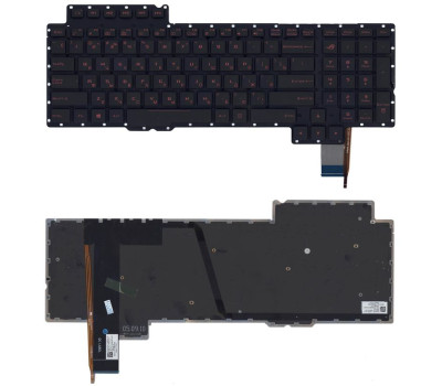 Клавіатура для ноутбука Asus ROG (G752) з підсвічуванням (Light), Black, (No Frame) UA Клавіатура для ноутбука Asus ROG (G752) з підсвічуванням (Light), Black, (No Frame) UA