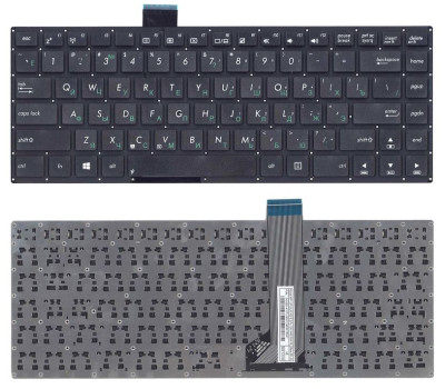 Клавіатура для ноутбука Asus VivoBook (S400CA, S451, S401) Black, (No Frame), RU Клавіатура для ноутбука Asus VivoBook (S400CA, S451, S401) Black, (No Frame), RU