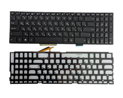 Клавіатура для ноутбука Asus VivoBook 17 X705U з підсвічуванням (Light), Black, (No Frame) RU