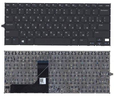 Клавіатура для ноутбука Dell Inspiron (11-3147) Black, (No Frame), RU Клавіатура для ноутбука Dell Inspiron (11-3147) Black, (No Frame), RU