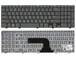 Клавіатура для ноутбука Dell Inspiron (3521, 5521, 3537, 5537) Black, (Black Frame), RU