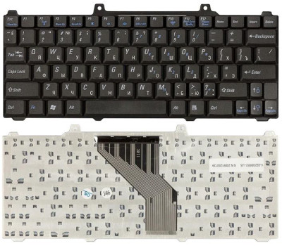 Клавіатура для ноутбука Dell Inspiron (700M, 710M) Black, RU Клавіатура для ноутбука Dell Inspiron (700M, 710M) Black, RU