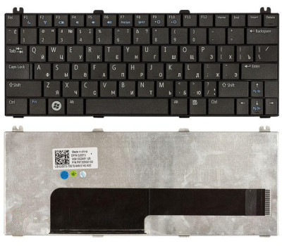 Клавіатура для ноутбука Dell Inspiron Mini (12, 1210) Black, RU Клавіатура для ноутбука Dell Inspiron Mini (12, 1210) Black, RU