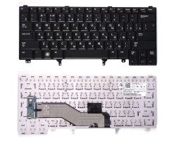 Клавіатура для ноутбука Dell Latitude E5420, E6220, E6320, E6420, E6430 Black, RU/ EN